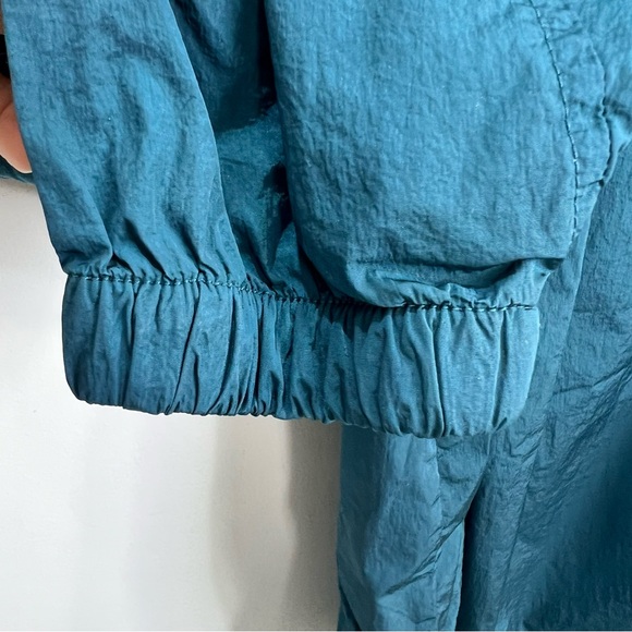 NWT TENTREE teal blue women's recycled nylon long jacket in reflecting pond M - Picture 9 of 17